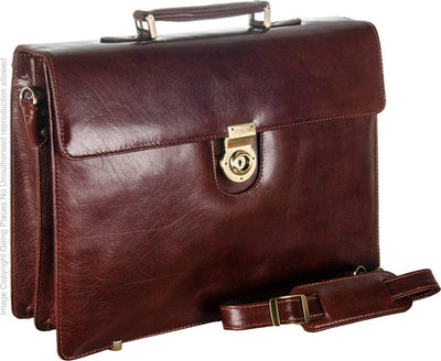 Babila Unisex Leather Briefcase 30579li