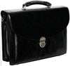 Babila Leather Flapover Briefcase 3638li