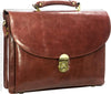 Babila Leather Flapover Briefcase 3638li