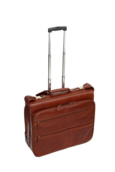 Babila Leather Wheeled Suit Carrier