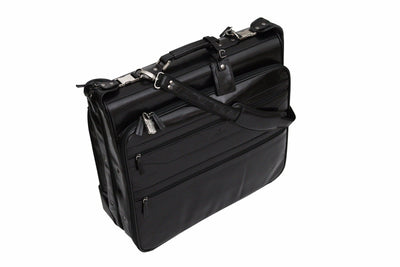 Babila Leather Wheeled Suit Carrier