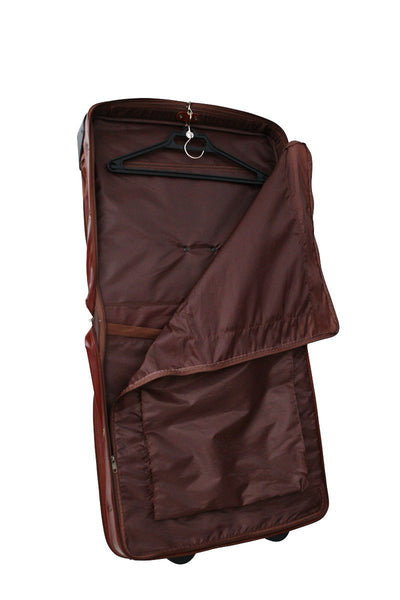 Babila Leather Wheeled Suit Carrier