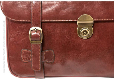 Babila Classic Leather Briefcase 5462li