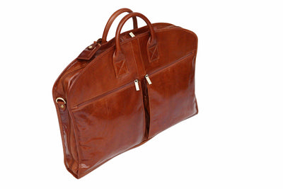 Babila Soft Leather Garment / Suit Carrier