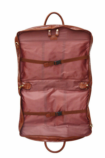 Babila Soft Leather Garment / Suit Carrier