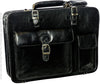 Babila Twin Section Leather Briefcase 8119li