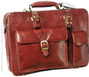 Babila Twin Section Leather Briefcase 8119li