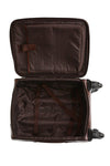 Babila Leather 20 inch 4-Wheeled Trolley Case