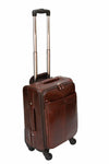 Babila Leather 20 inch 4-Wheeled Trolley Case