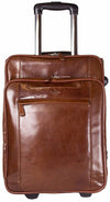 Babila Italian Leather Cabin Trolley Case