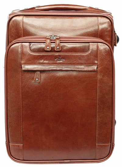 Babila Italian Leather Cabin Trolley Case