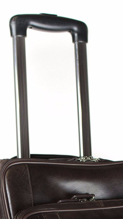 Babila Italian Leather Cabin Trolley Case