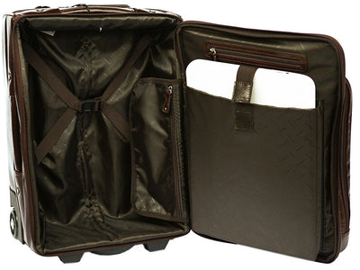 Babila Italian Leather Cabin Trolley Case