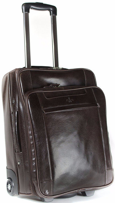 Babila Italian Leather Cabin Trolley Case